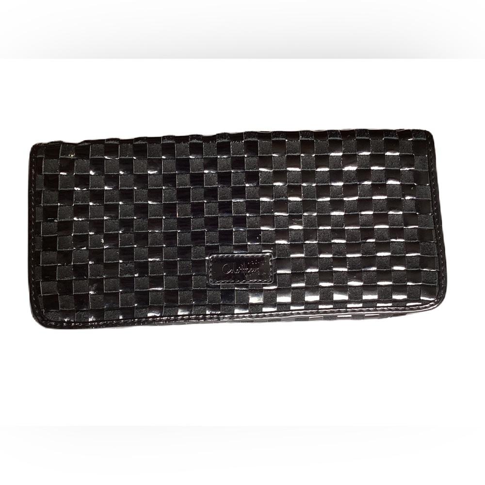 Cole Haan black clutch.